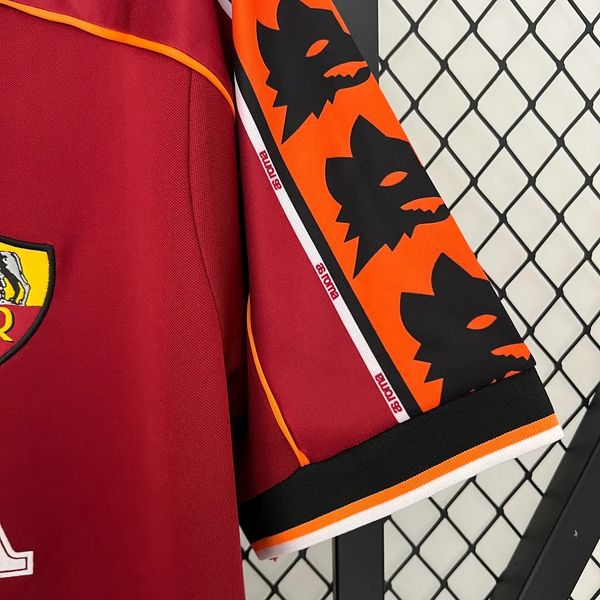 Retro AS Roma 1998-99 Home Jersey #10 Totti