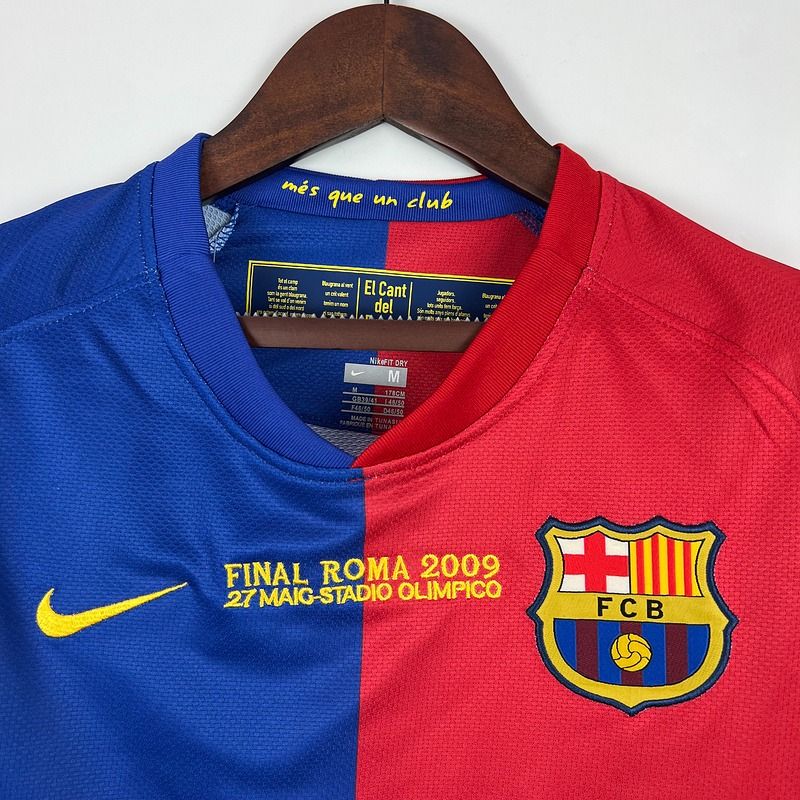 FC Barcelona 2008-09 UCL Final Retro Home Jersey | #9 Samuel Eto'o