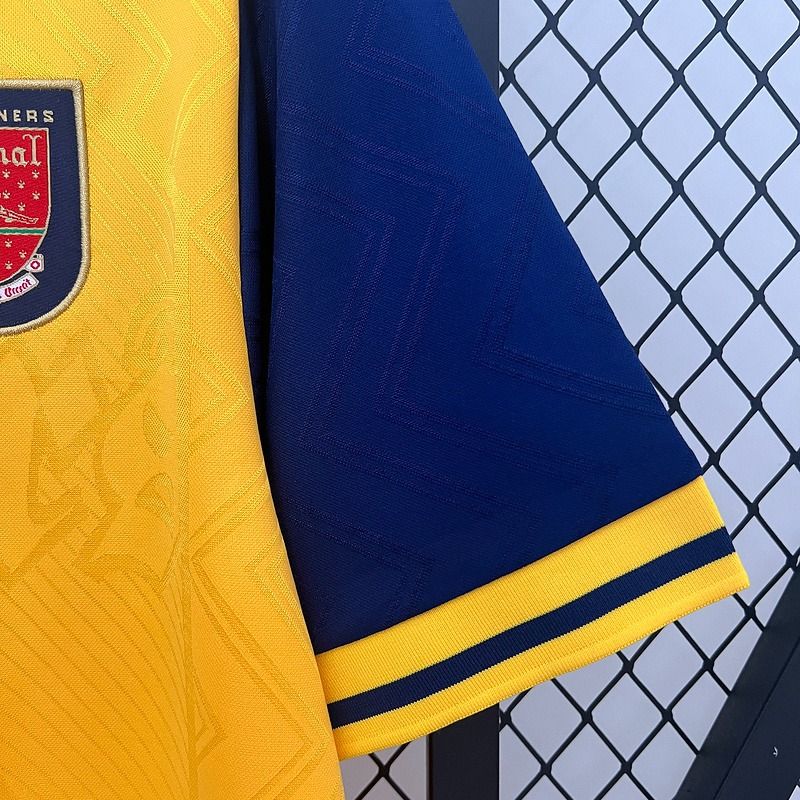 Arsenal FC 2001-2002 Retro Away Jersey | Thierry Henry #14 Men's Soccer Shirt - Short Sleeve "Double Champions" Edition with Premier League Patches