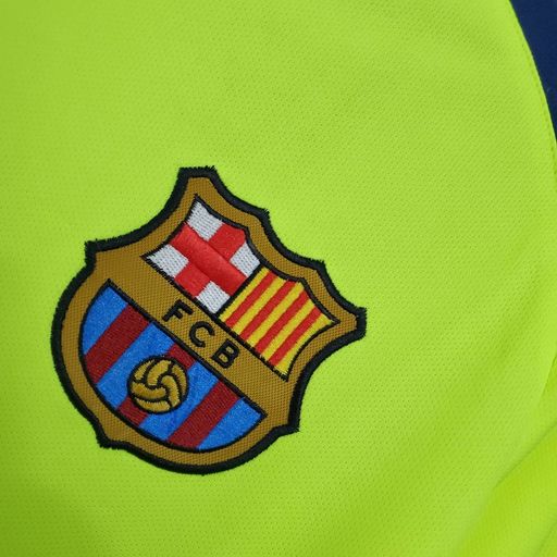 FC Barcelona 2005-06 Retro Green Away Jersey | Custom Name & Number | UCL