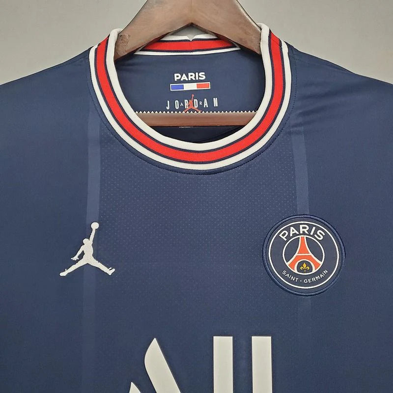 PSG 2021-2022 Retro Home Short Sleeve Jersey #30 Messi Personalized UCL Patch