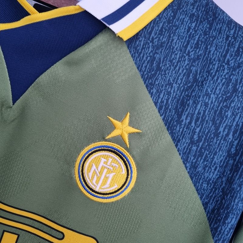 Inter Milan 1995-1996 Retro Away Short Sleeve Jersey #6 R. Carlos Personalized