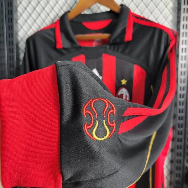 Retro AC Milan 2006-07 Home Jersey Long Sleeve #99 Ronaldo