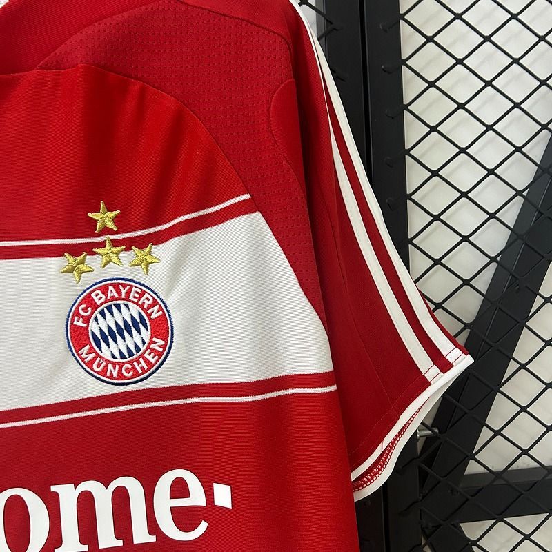 Bayern Munich 2007-2008 Retro Home Short Sleeve Jersey #7 Ribery Bundesliga Patch Personalized Rare