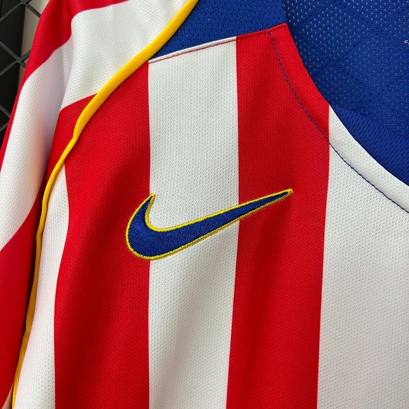 Atlético Madrid 2004-05 Retro Home Jersey | Long Sleeve | S–2XL