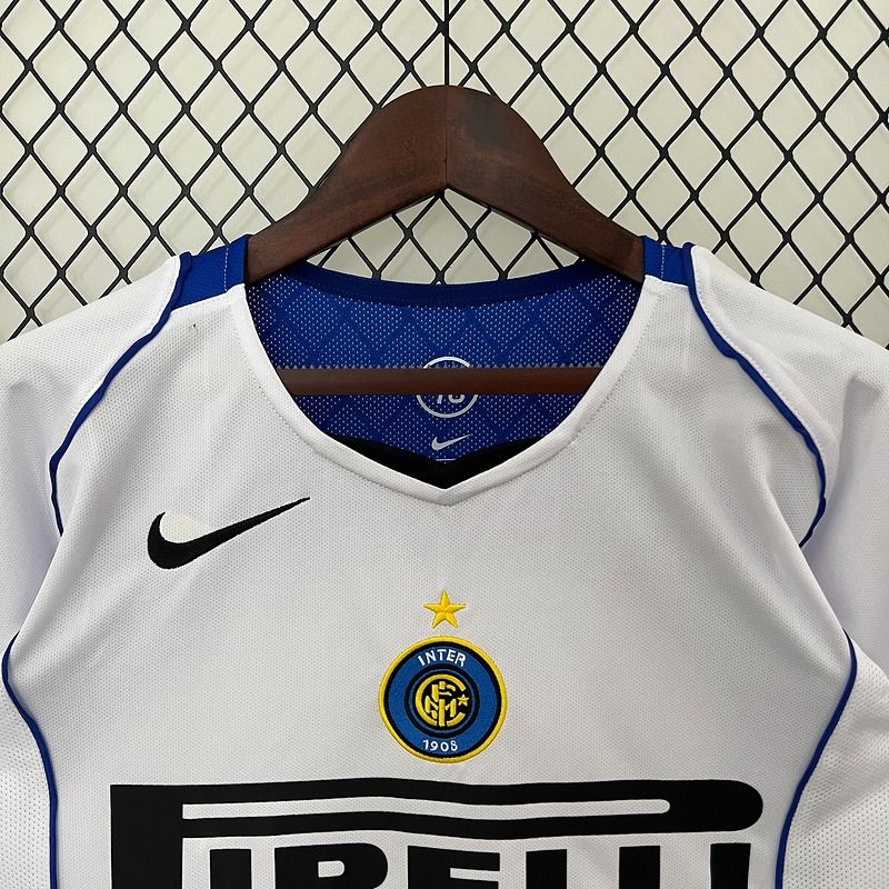 Inter Milan 2004-2005 Retro Away Short Sleeve Jersey Personalized Serie A UCL Patch