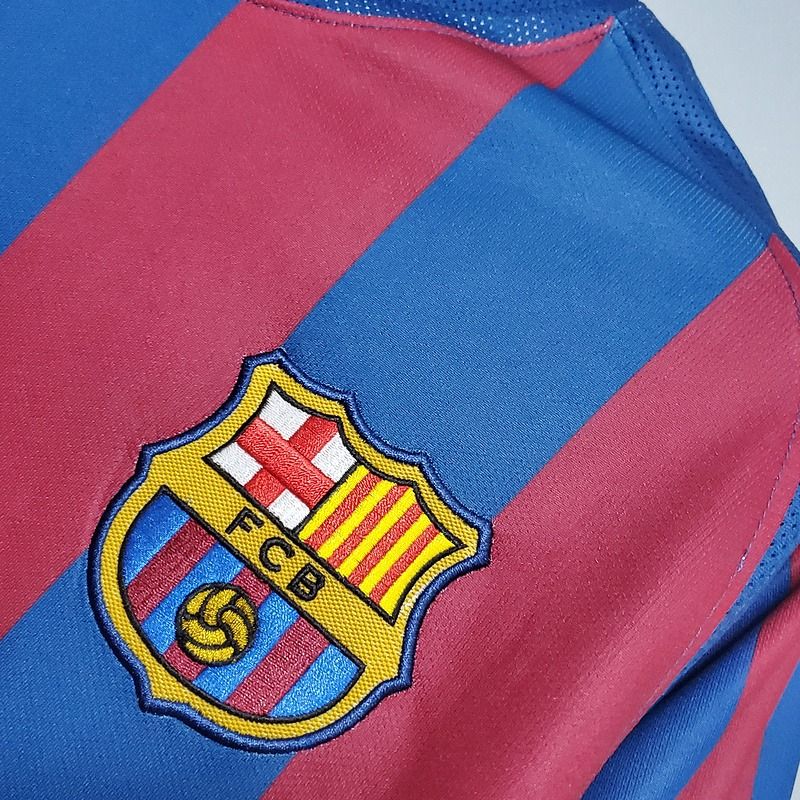 FC Barcelona 2005-06 Retro Home Jersey | Custom Name & Number | UCL & La Liga