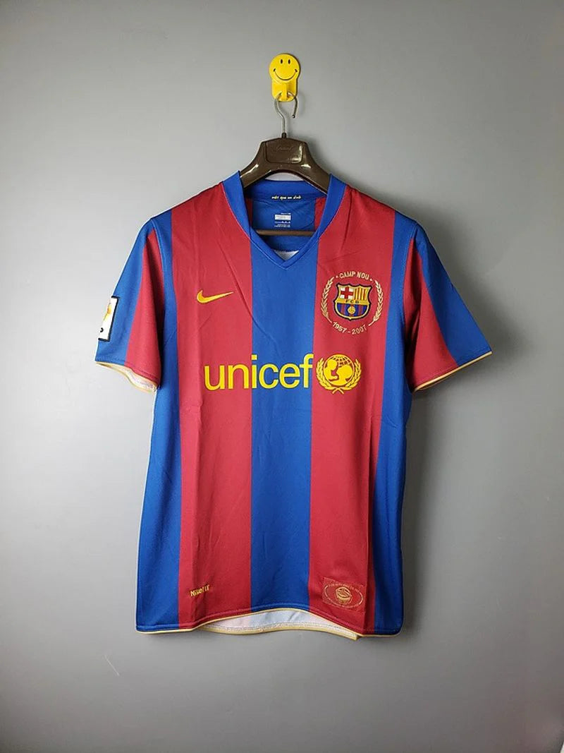 FC Barcelona 2007-08 Retro Home Jersey | #10 Ronaldinho | La Liga