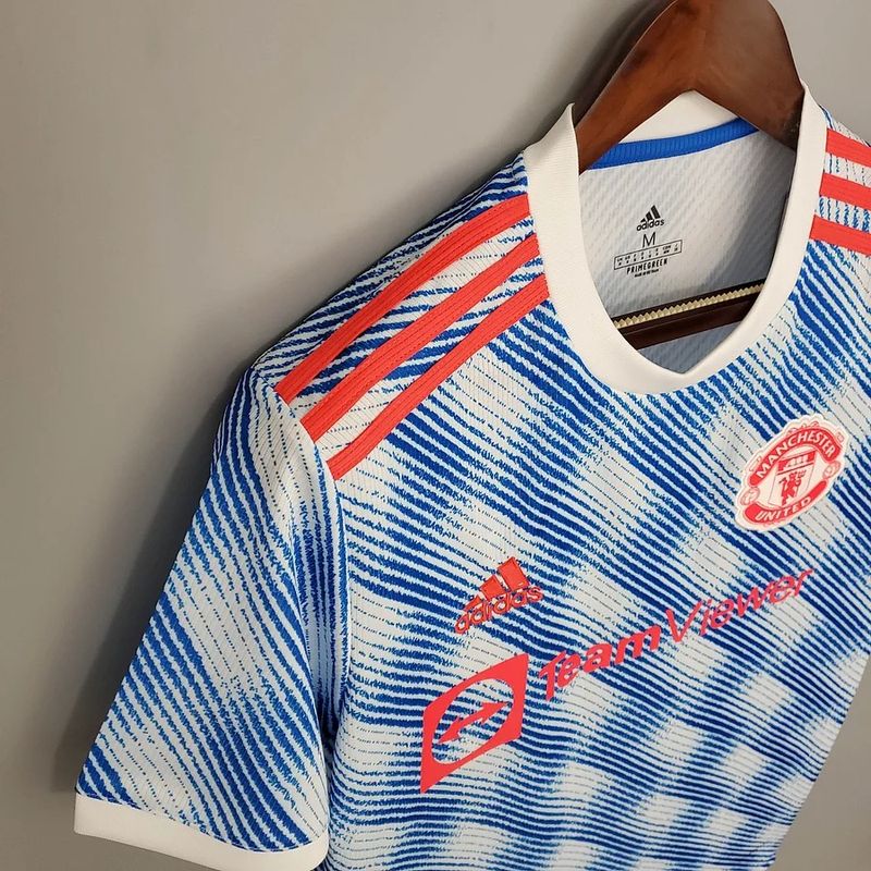 Manchester United 2021-2022 Retro Away Short Sleeve Jersey UCL Personalized PL UCL Patch Rare