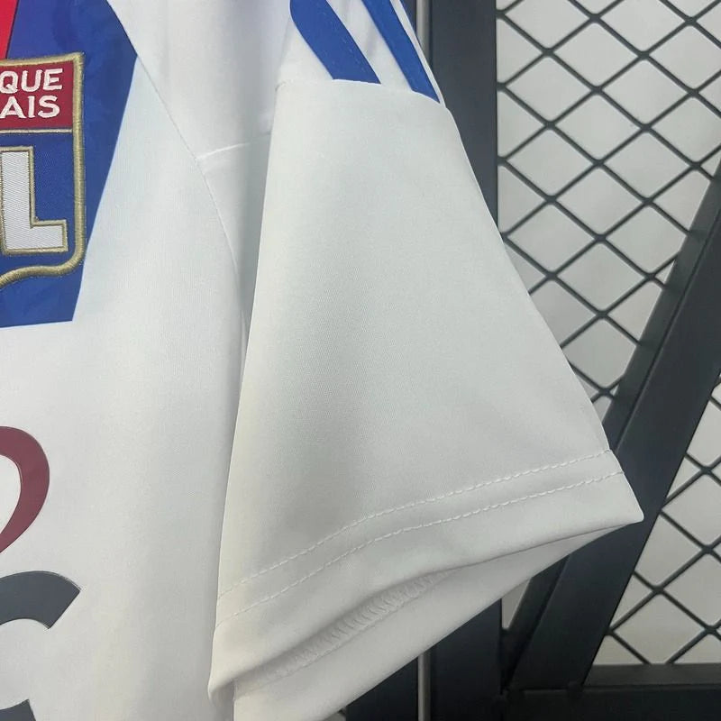 Olympique Lyonnais 2010-2011 Retro Home Short Sleeve Jersey Personalized Ligue 1 UCL Patch