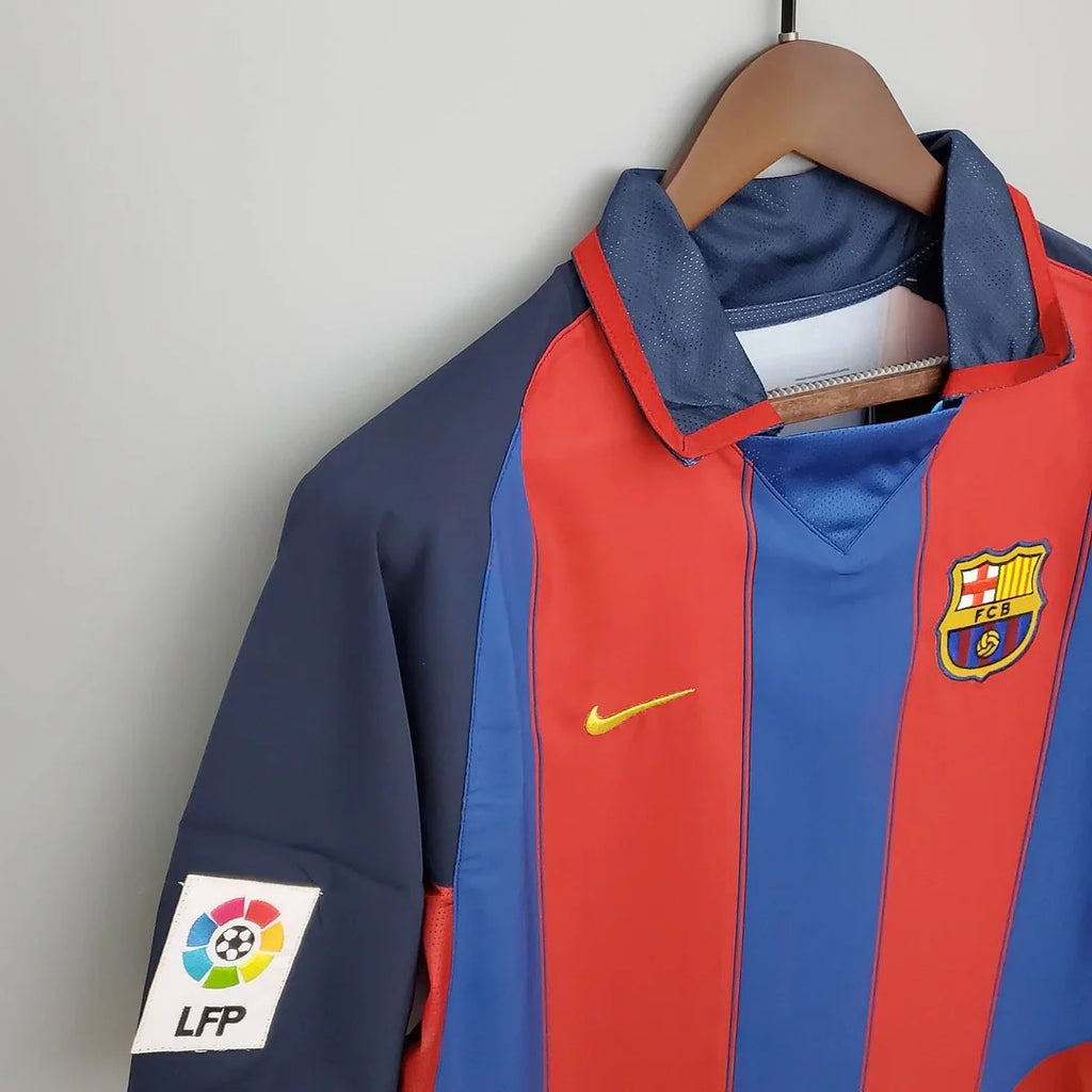 FC Barcelona 2003-04 Retro Home Jersey | #10 Ronaldinho | La Liga