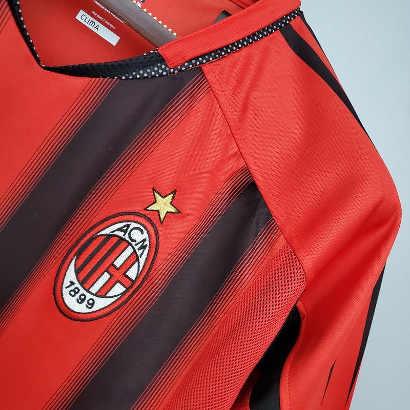 Retro AC Milan 2004-05 Home Jersey Short Sleeve Custom