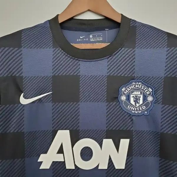 Manchester United 2013-2014 Retro Away Short Sleeve Jersey #20 Van Persie Personalized PL Rare