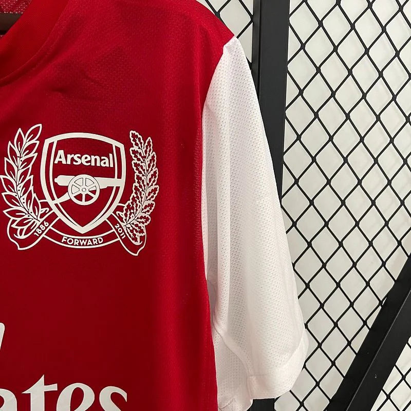Arsenal FC 2011-2012 Retro Home Jersey | Gervinho #27 Men's Soccer Shirt - Short Sleeve 125th Anniversary Edition with Optional Premier League Patches