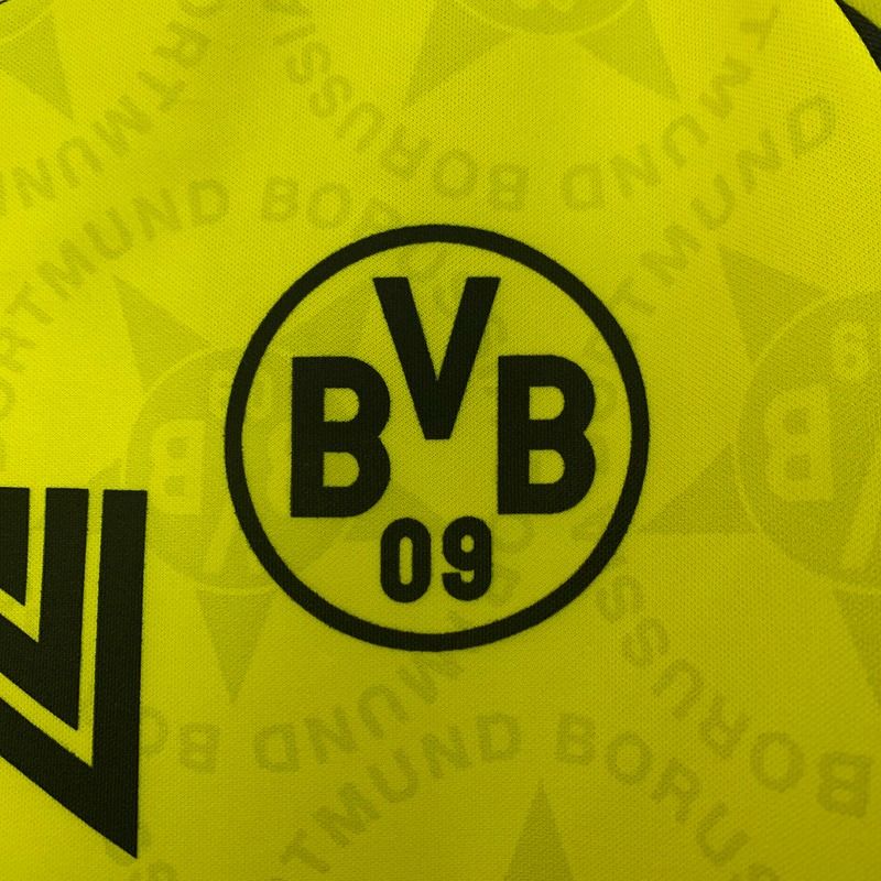 Borussia Dortmund 1994-1995 Retro Yellow Home Short Sleeve Jersey Personalized Rare Collector