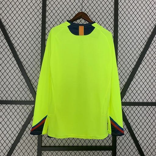 FC Barcelona 2005-06 Retro Green Long Sleeve Jersey | Custom Name & Number | UCL & La Liga