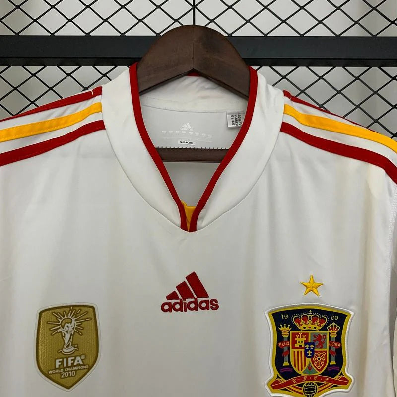 Spain 2011 Away Jersey – White Retro World Champions