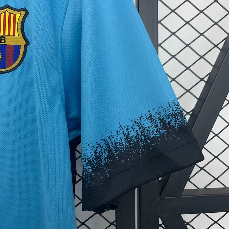 FC Barcelona 2015-16 Retro Blue Away Jersey | #10 Lionel Messi | La Liga & UCL