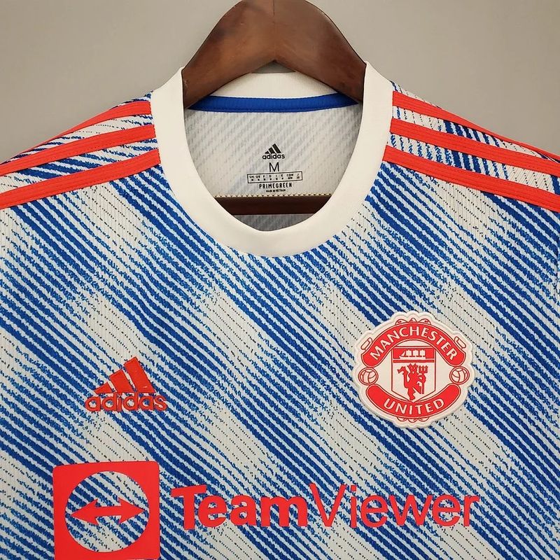 Manchester United 2021-2022 Retro Away Short Sleeve Jersey UCL Personalized PL UCL Patch Rare