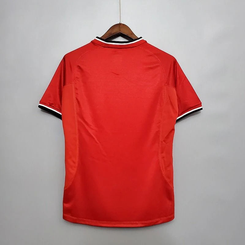 Manchester United 2000-2001 Retro Home Short Sleeve Jersey Personalized PL UCL Patch Rare