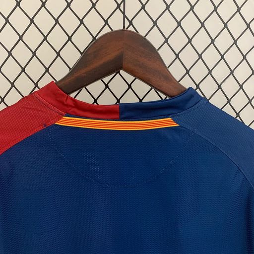 FC Barcelona 2008-09 Retro UCL Final Home Long Sleeve Jersey | Custom Name & Number