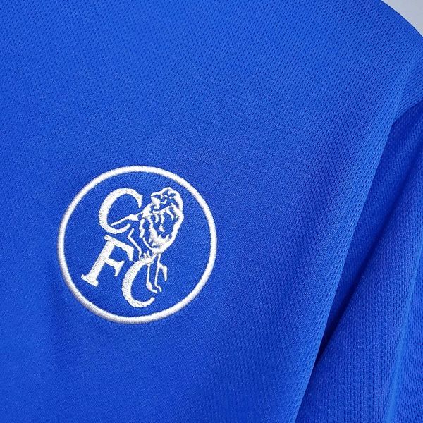 Chelsea FC 2003-2005 Retro Home Short Sleeve Jersey #9 Crespo Personalized PL UCL Patch