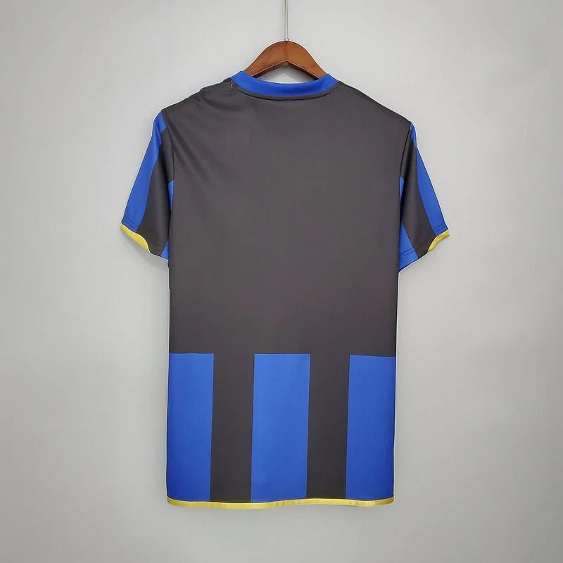 Inter Milan 2008-2009 Retro Home Short Sleeve Jersey Serie A UCL Patch Personalized Rare Mourinho