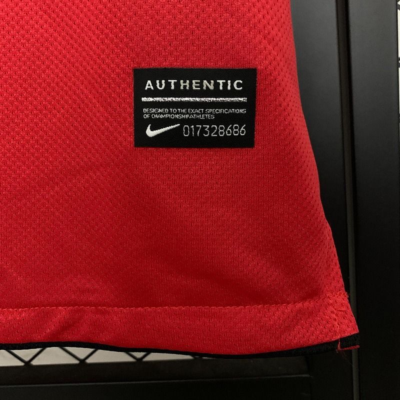 Manchester United 2010-2011 Retro Home Short Sleeve Jersey #3 Evra Personalized PL Rare