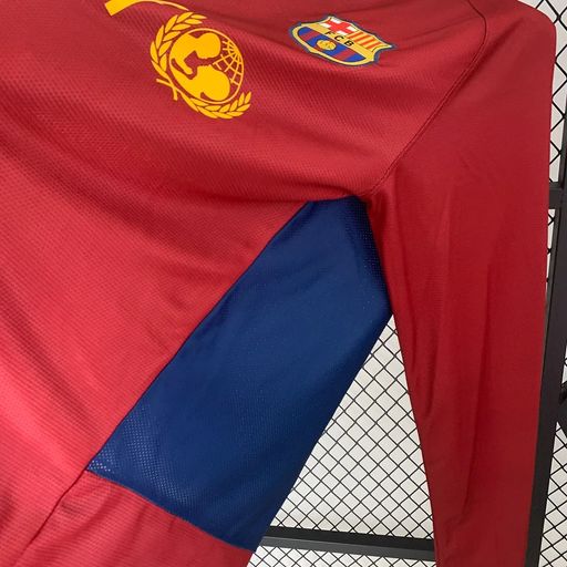 FC Barcelona 2008-09 Retro UCL Final Home Long Sleeve Jersey | #10 Lionel Messi