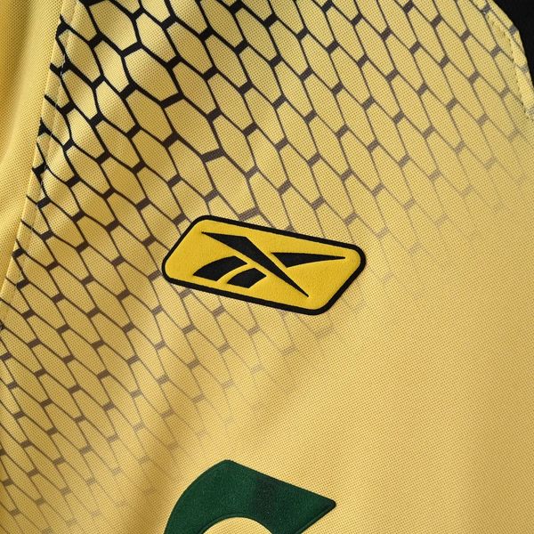 2004-2005 Liverpool Retro Yellow Away Short Sleeve Jersey Personalized PL UCL Patch