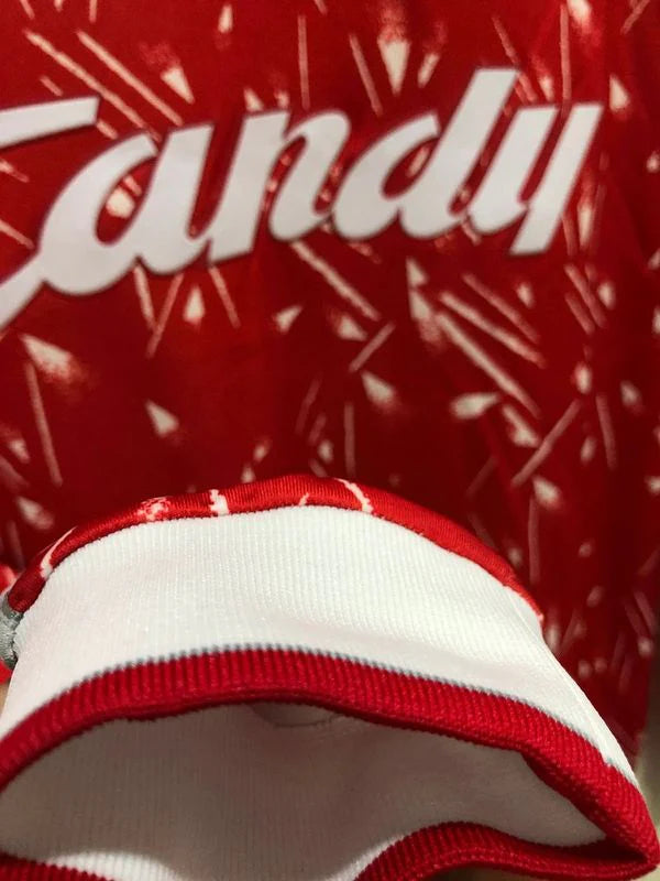 1989-1991 Liverpool Retro Red Home Long Sleeve Jersey Classic Kit