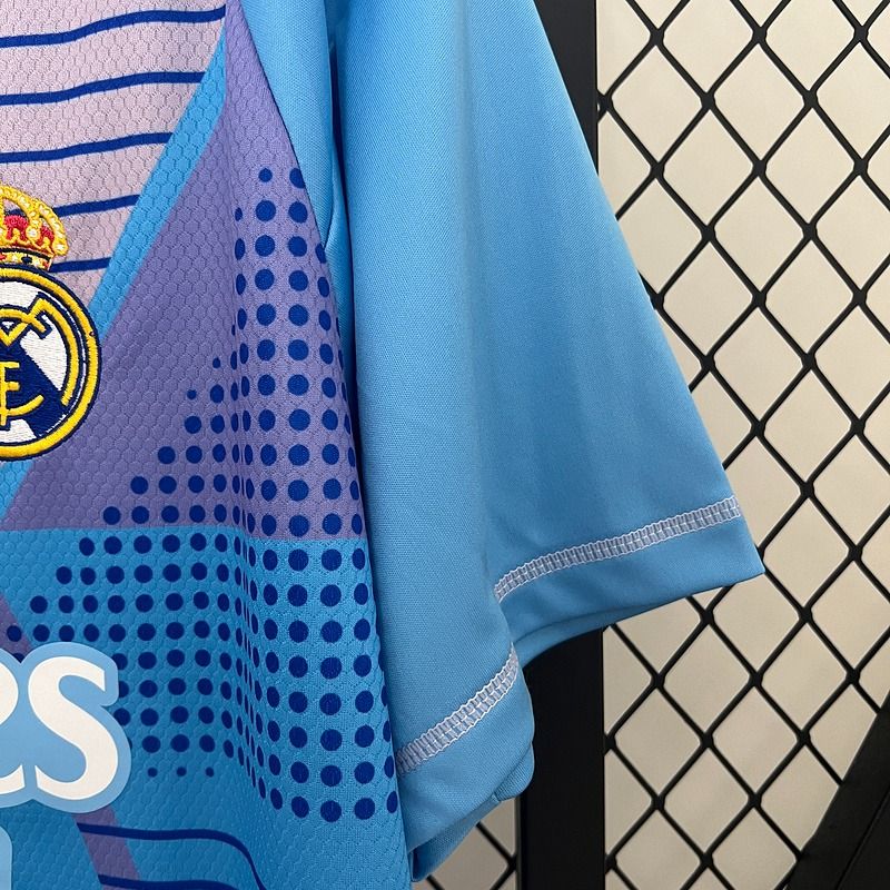 2024/25 Real Madrid Goalkeeper Blue Jersey UCL Patch Personalized