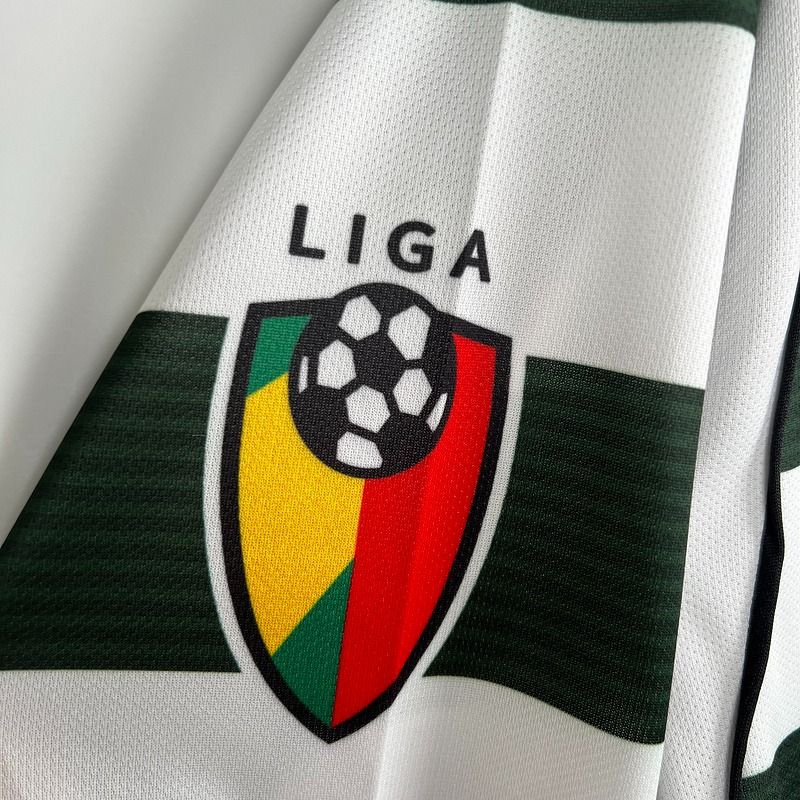 Sporting CP 2001-2003 Retro Long Sleeve Jersey #28 Cristiano Ronaldo Primeira Liga Patch Personalized Rare