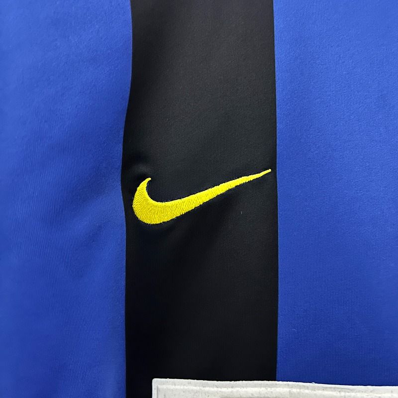 Inter Milan 2002-2003 Retro Home Short Sleeve Jersey Personalized Serie A UCL Patch Rare