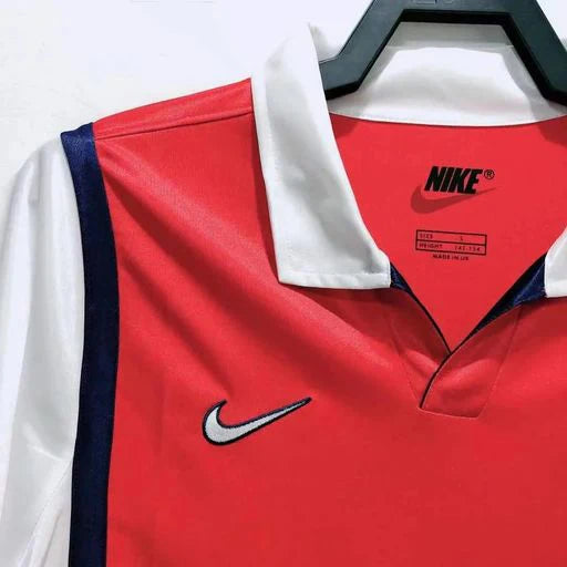 Arsenal FC 1997-1998 Retro Home Jersey | Nicolas Anelka #9 Men's Soccer Shirt - Short Sleeve Fan Edition with Premier League Patches
