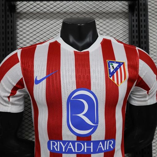 Atlético Madrid 2025-26 Home Jersey – Custom Name & Number | Short Sleeve | S–2XL