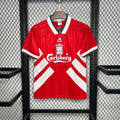 1993-1995 Liverpool Retro Red Home Short Sleeve Jersey Personalized PL UCL Patch