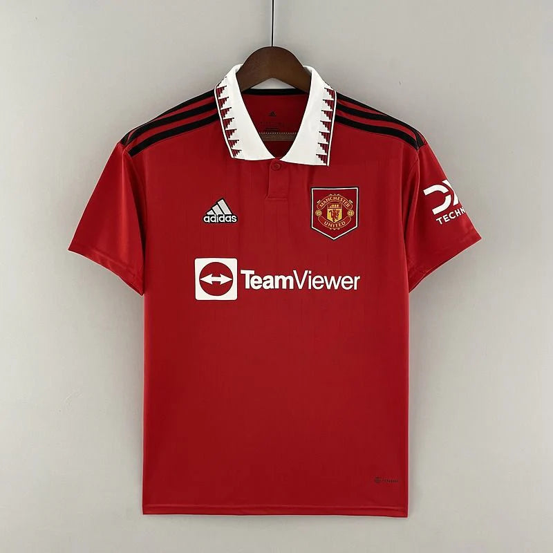 Manchester United 2022-2023 Retro Home Short Sleeve Jersey #21 Antony Personalized UEL Rare