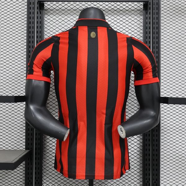 AC Milan 125th Anniversary Jersey Short Sleeve Serie A Patch