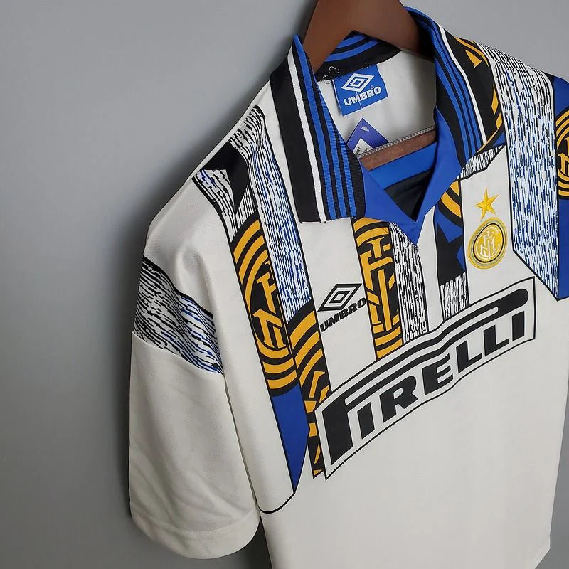 Inter Milan 1996-1997 Retro Away Short Sleeve Jersey #4 Zanetti Personalized Rare Collector