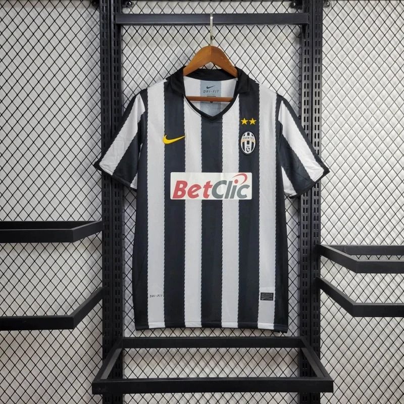 Juventus 2010-2011 Retro Home Short Sleeve Jersey #10 Del Piero Personalized Serie A UEFA EL Patch