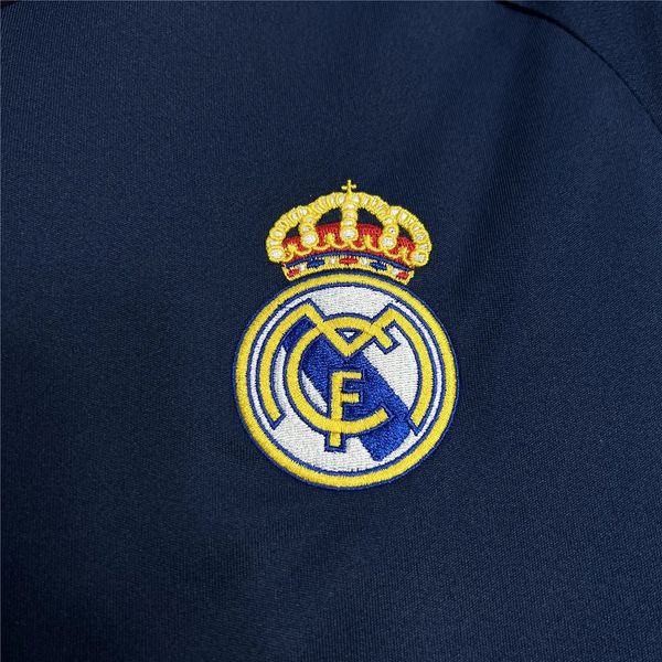 2005/06 Real Madrid Retro Away Navy Blue Jersey UCL Patch Personalized