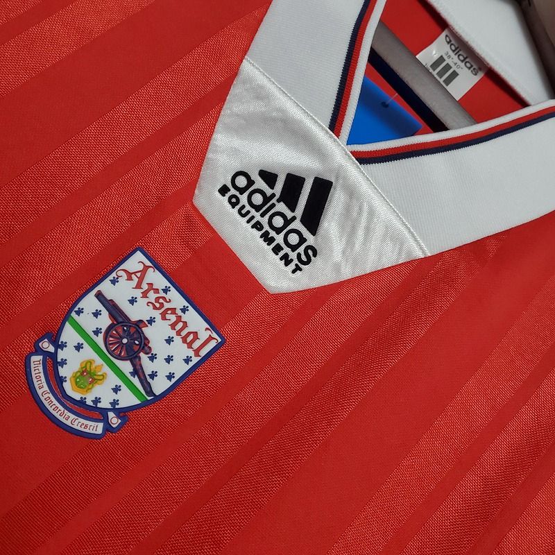 Arsenal FC 1992-1994 Retro Home Jersey | Custom Name & Number Men's Soccer Shirt - Short Sleeve Adidas Equipment Edition