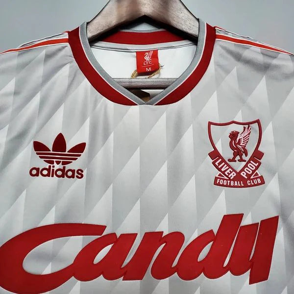 1989-1991 Liverpool Retro White Short Sleeve Jersey Classic Kit