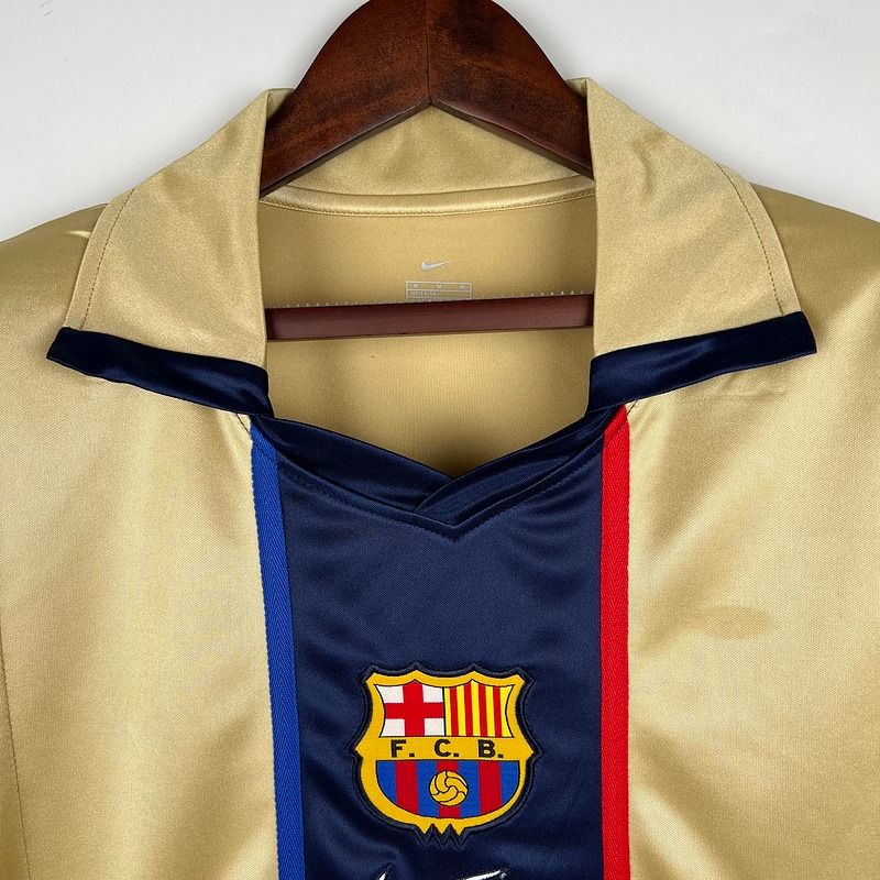 FC Barcelona 2001-02 Retro Away Jersey | Custom Name & Number | La Liga & UCL