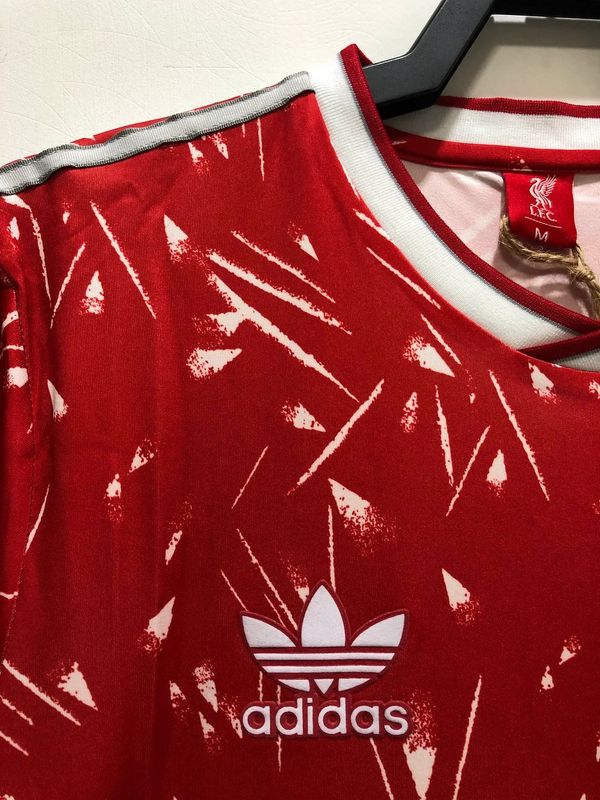 1989-1991 Liverpool Retro Red Home Long Sleeve Jersey Classic Kit