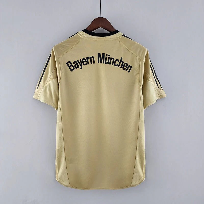 Bayern Munich 2003-2004 Retro Away Short Sleeve Jersey UCL Patch Personalized Rare Ballack Makaay Kahn