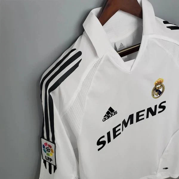 2005/06 Real Madrid Retro Home Jersey La Liga Patch Personalized