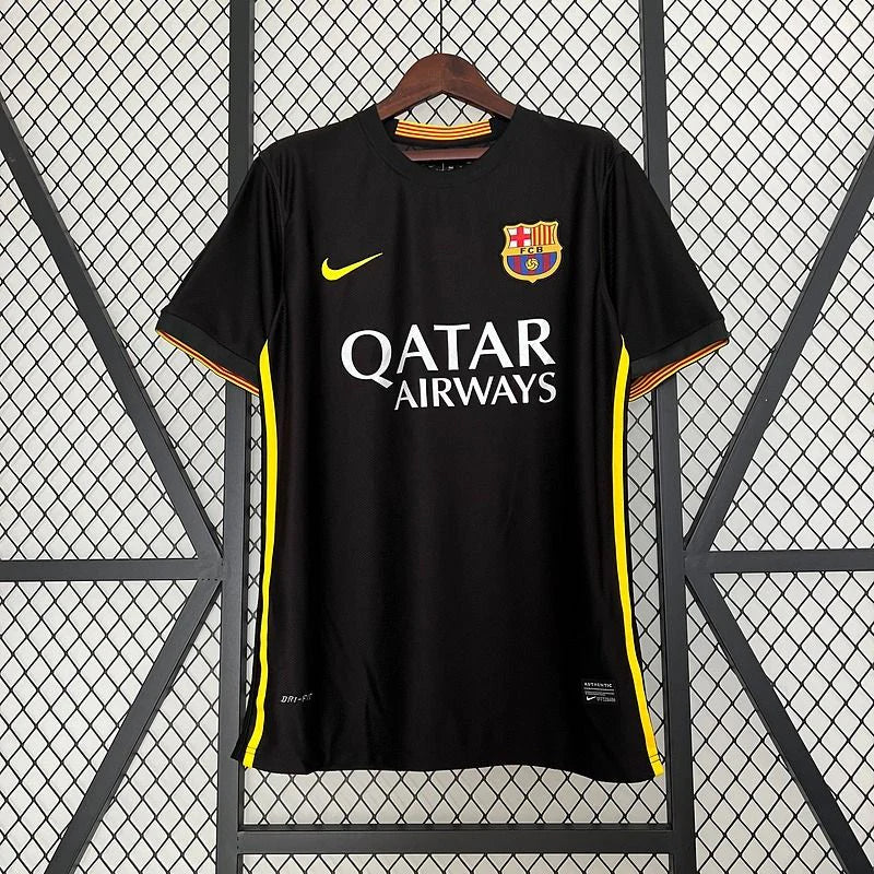 FC Barcelona 2013-14 Retro Black Away Jersey | #10 Lionel Messi | La Liga & UCL