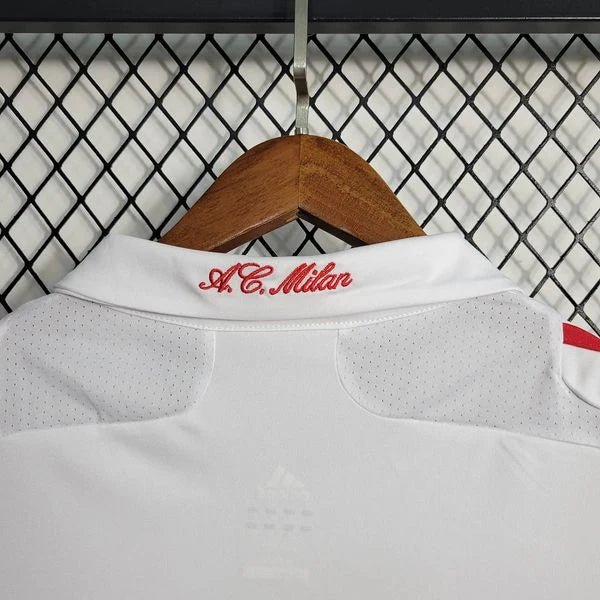 Retro AC Milan 2007-08 White Jersey Short Sleeve #8 Gattuso